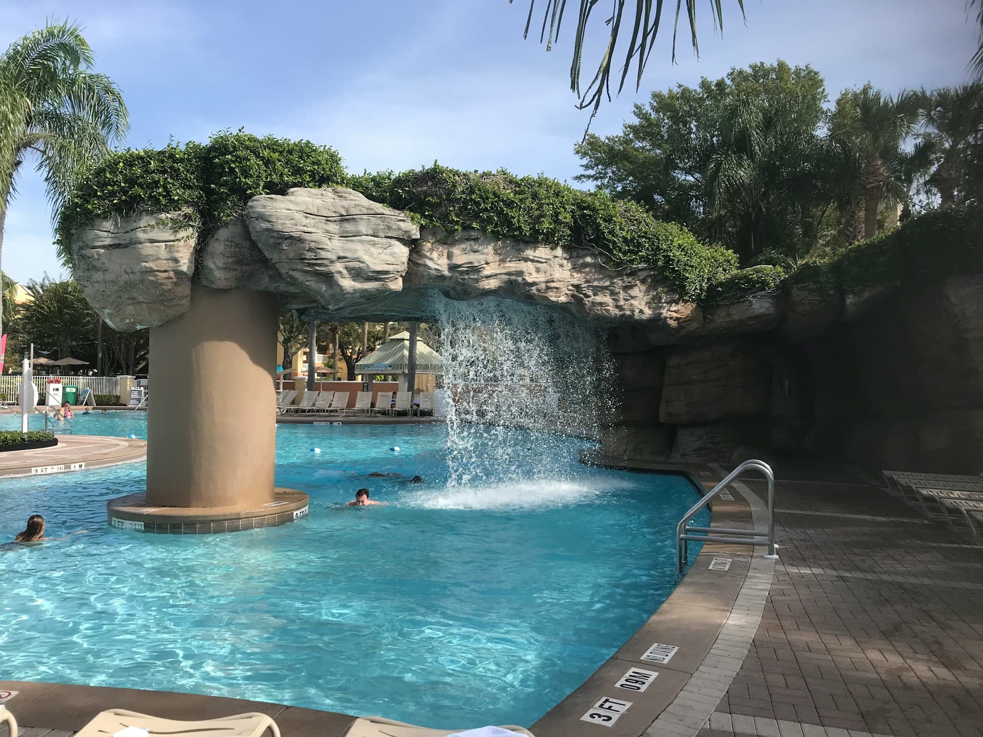 Spa pool with water jets creating a gentle hydro massage effect, offering relaxation and muscle comfort.